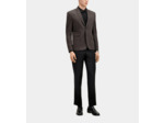 Veste De Costume Classique Motif Pied De Poule brown / black