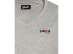 T-shirt col V avec broderie cœur