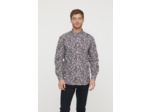 Chemise allover avec poche et broderie poitrine