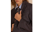 Veste tailleur en laine à chevrons COURTNEY