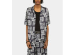 Chemise Imprimée Manches Courtes navy / white