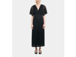 Robe Longue En Jersey Métallisé Noir black