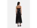 Robe nuisette longue à sequins noire black