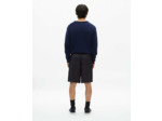 Short en jacquard marine navy