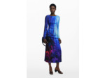 Robe À Manches Longues En Tissu – Femme