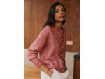 Gilet cardigan ample à col rond