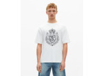 T-shirt manches courtes print blason white