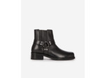 Bottines avec sangles en cuir noir black