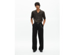 Chemise manches courtes imprimé léopard kaki black kaki