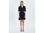 Robe courte en crêpe nocturne