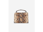 Sac Emily Small En Cuir Python black white