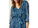 Robe courte imprimée col V