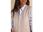 Pull sans manches BASILE en 100% laine