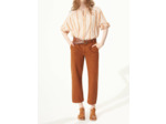 Blouse rayures orangees