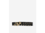 Ceinture À Double Boucle En Cuir Noir black