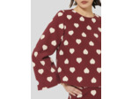 Top Thaissa Bordeaux en Polyester