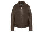 Blouson smocké, cuir d’agneau
