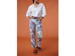 Jean tie & dye parme multicolore