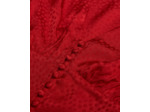 Top Rouge Court À Pois Jacquard oriental red