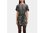 Robe Courte Métallisée silver