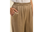 Pantalon large en satin