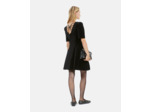 Robe Courte En Velours Noir black