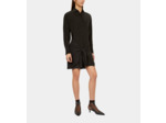 Robe Chemise Noire Courte Avec Nœud black