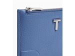 Porte cartes zippé Romy en cuir grainé