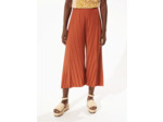 Pantalon large acajou