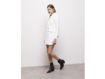 Robe tailleur manches longues ecru