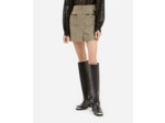 Mini jupe en tweed black / gold