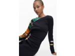 Robe À Manches Longues En Tissu – Femme