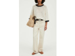 Pull ample en crochet bicolore - JOVITA