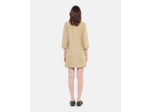 Robe saharienne courte beige beige