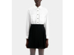 Robe courte plissée noire et blanche black white