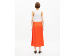Jupe longue en jacquard orange orange red