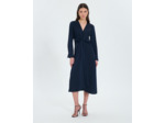 Robe longue satinée nocturne