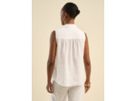 Chemise sans manches brodée