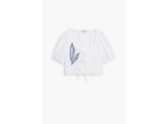 Blouse Sans Manches En Tissu – Femme