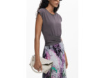 Robe À Manches Courtes En Maille – Femme