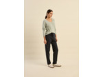 Pantalon de jogging droit avec bande lurex