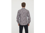 Chemise allover avec poche et broderie poitrine
