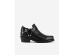 Bottines basses avec sangles en cuir noires black