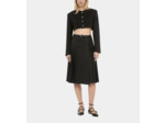Jupe longue plissée noire black