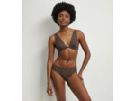 Soutien-gorge foulard en tulle Chocolat et zébrures or Dim Generous