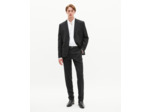 Veste de costume à carreaux en laine noir black
