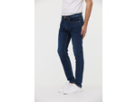 Pantalon straight fit, taille medium haute,jambe ajustée
