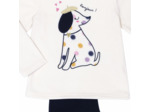 Pyjama fille CHIPI écru/marine
