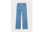 Jean flare à ceinture tressée - LENORA