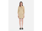 Robe saharienne courte beige beige